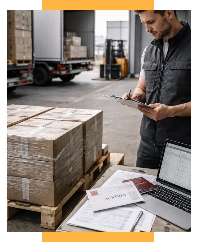 Доставка в Австрию от 67275 р. Логистика и экспорт СетСервис-Злн