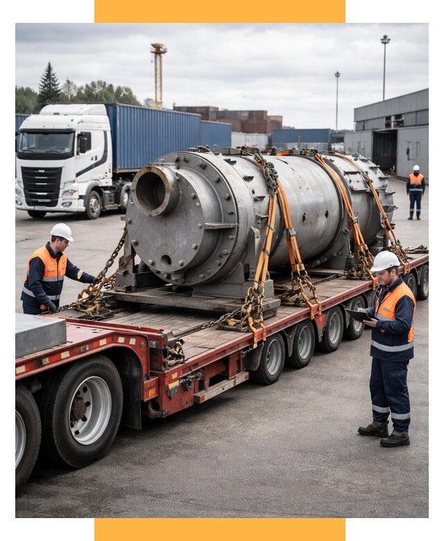 Перевозка тяжеловесных грузов под ключ от 155250 р. | СетСервис-Злн