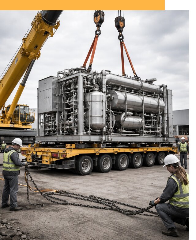 Перевозка тяжеловесных грузов по миру от 155250 руб