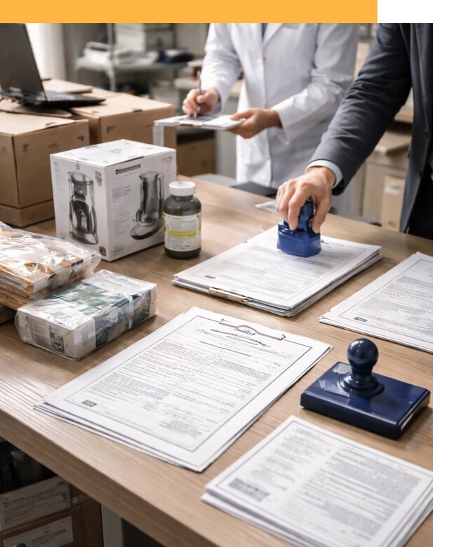 Сертификация импортных товаров от 12420 с таможенным сопровождением